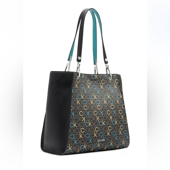 NWT! New Calvin Klein Reyna Logo Tote - Picture 2 of 5